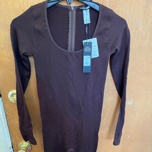 Bodysuit Chocolate Brown medium NWT